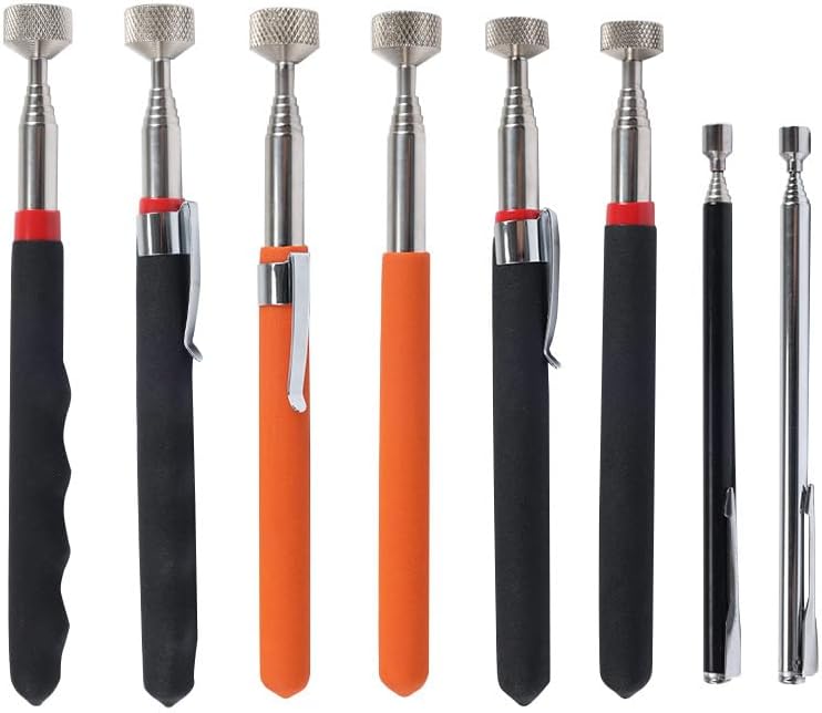VortecSys Magnetic Pick Up Tool 8 Pack, Telescopic Magnet Sticks Extendable Length up to 30 inches, Best Gadgets Gifts for Boyfriend Husband Dad - Image 1